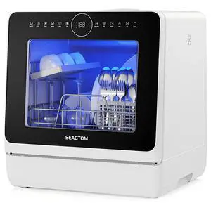 Portable Dishwashers for Camping and Home with 5l Water Tank, Hose, LED Light, 10 Wash Programs, Baby Care Mode, Dual Water Supply and 1h Hot Air Drying Portable Dishwashers for Camping and Home with 5l Water Tank, Hose, LED Light, 10 Wash Programs, Baby Care Mode, Dual Water Supply and 1h Hot Air Drying