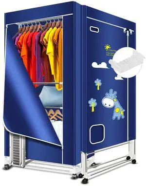 Portable Clothes Dryer, 110V -1600W Clothes Dryer, 67Inch -3 Tier Foldable Clothes Dryers Rack, Energy Saving Portable Dryer for Apartment, Indoor, Travel, RV Portable Clothes Dryer, 110V -1600W Clothes Dryer, 67Inch -3 Tier Foldable Clothes Dryers Rack, Energy Saving Portable Dryer for Apartment, Indoor, Travel, RV