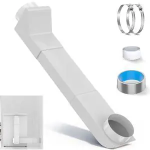 UD48S Telescoping Dryer Vent, 4" Stainless Steel Adjustable 17.7"-29.5" Inch Periscope Dryer Duct Kit for Tight Spaces Fits LG/Whirlpool and all 4in Dryer Vent Outlet UD48S Telescoping Dryer Vent, 4" Stainless Steel Adjustable 17.7"-29.5" Inch Periscope Dryer Duct Kit for Tight Spaces Fits LG/Whirlpool and all 4in Dryer Vent Outlet