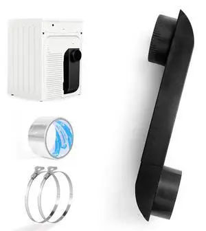 12-19 in periscope dryer vent,telescoping dryer vent,Fit for Whirlpool and all 4in Dryer Vent Outlet,dryer vent kit for tight spaces, adjustable dryer vent OEM Upgraded 304 stainless steel black 12-19 in periscope dryer vent,telescoping dryer vent,Fit for Whirlpool and all 4in Dryer Vent Outlet,dryer vent kit for tight spaces, adjustable dryer vent OEM Upgraded 304 stainless steel black