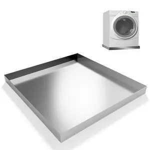 Heavy Duty 304 Stainless Steel Washing Machine Pan, 32" x 30" x 2.5" | Washing Drain Pan, Washing Machine Tray, Washer Pan, Floor & Wood Deck Protection, No Hole Heavy Duty 304 Stainless Steel Washing Machine Pan, 32" x 30" x 2.5" | Washing Drain Pan, Washing Machine Tray, Washer Pan, Floor & Wood Deck Protection, No Hole