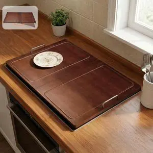 29.5×22in Foldable Noodle Board Stove Cover for Kitchen Prep Space | Bamboo Multiple Stove Top Cover with Handles for Gas & Electric Stoves - As Sink Cover Decorative Tray 29.5×22in Foldable Noodle Board Stove Cover for Kitchen Prep Space | Bamboo Multiple Stove Top Cover with Handles for Gas & Electric Stoves - As Sink Cover Decorative Tray