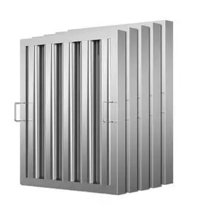Stainless Steel Commercial Kitchen Hood Filter, 15.5W x 19.5H Inch Range Baffle Grease Rated Commercial Kitchen Exhaust Hood 4 Grooves Hood Filter (5 Pack) Stainless Steel Commercial Kitchen Hood Filter, 15.5W x 19.5H Inch Range Baffle Grease Rated Commercial Kitchen Exhaust Hood 4 Grooves Hood Filter (5 Pack)
