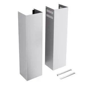 Stainless Steel Chimney Extension for Range Hood Cover Wall-Mount Style (Silver) Adjustable Vent Extender Ceiling Duct Retractable 31.5 inch ~63" Stainless Steel Chimney Extension for Range Hood Cover Wall-Mount Style (Silver) Adjustable Vent Extender Ceiling Duct Retractable 31.5 inch ~63"