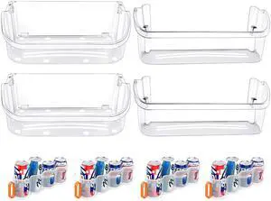 240356402 Refrigerator Door Bin & 242126602 Door Shelf Replacement Compatible with Frigidaire Refrigerator Door Shelf Parts LFSS2612TE0 FFSS2625TS0 FGSS2635TD0 LFSS2612TF4 Fridge Door Bin Shelf(4 PCS) 240356402 Refrigerator Door Bin & 242126602 Door Shelf Replacement Compatible with Frigidaire Refrigerator Door Shelf Parts LFSS2612TE0 FFSS2625TS0 FGSS2635TD0 LFSS2612TF4 Fridge Door Bin Shelf(4 PCS)
