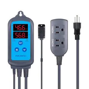 Digital Wi-Fi Humidity Controller IHC-200 Dual Outlet Pre-Wired Humidistat for Mushroom Growing Curing Meat Reptile Greenhouse Support Humidifier Dehumidifier Fan iOS&Andriod Digital Wi-Fi Humidity Controller IHC-200 Dual Outlet Pre-Wired Humidistat for Mushroom Growing Curing Meat Reptile Greenhouse Support Humidifier Dehumidifier Fan iOS&Andriod