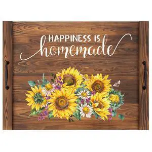 Noodle Board Stovetop Cover with Handles, Sunflower Kitchen Decor Wood Block Covers for Electric & Gas Stove, RV Stove Burner and Sink, Farmhouse Decorative Wooden Tray for Kitchen Noodle Board Stovetop Cover with Handles, Sunflower Kitchen Decor Wood Block Covers for Electric & Gas Stove, RV Stove Burner and Sink, Farmhouse Decorative Wooden Tray for Kitchen