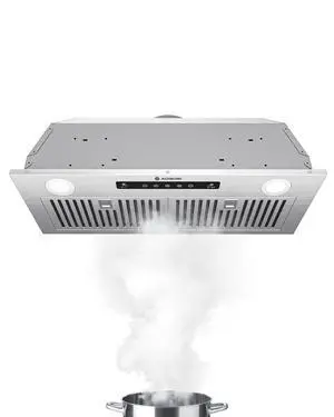 30 Inch Range Hood Insert 900 CFM Stainless Steel Vent Hood | Built-in Stainless Steel Vent Hood with Touch/Remote/Gesture Control, timer, LED lights & dishwasher-safe baffle filters 30 Inch Range Hood Insert 900 CFM Stainless Steel Vent Hood | Built-in Stainless Steel Vent Hood with Touch/Remote/Gesture Control, timer, LED lights & dishwasher-safe baffle filters