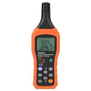Digital Humidity and Temperature Meter MS6508 Handheld Portable Thermometer Humidity Gauge Meter Monitor with Dew Point and Wet Bulb Backlight LCD Display for Daily Life Industry Agriculture Digital Humidity and Temperature Meter MS6508 Handheld Portable Thermometer Humidity Gauge Meter Monitor with Dew Point and Wet Bulb Backlight LCD Display for Daily Life Industry Agriculture