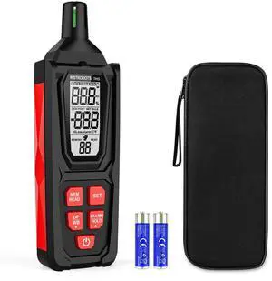 Temperature Humidity Meter, High Precision Digital Hygrometer Thermometer with Dew Point/Wet Bulb, Indoor Outdoor Monitor, 99 Data Storage, Temp Alarm, Backlight, MAX/MIN, Auto Shutdown Temperature Humidity Meter, High Precision Digital Hygrometer Thermometer with Dew Point/Wet Bulb, Indoor Outdoor Monitor, 99 Data Storage, Temp Alarm, Backlight, MAX/MIN, Auto Shutdown