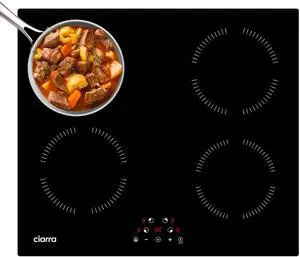 24 Inch Induction Cooktop 4 Burners 6000W | Built-in Induction Cooktop 220-240V, Touch Control 9 Power Levels & 99min Timer, Child Lock, Residual Heat Warning 24 Inch Induction Cooktop 4 Burners 6000W | Built-in Induction Cooktop 220-240V, Touch Control 9 Power Levels & 99min Timer, Child Lock, Residual Heat Warning