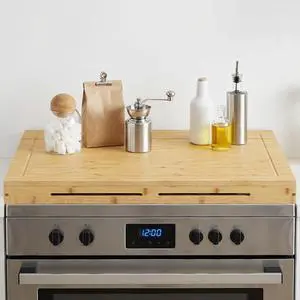 Bamboo Stove Top Cover, Noodle Board Stove Cover, Stove Top Cover Board for 30x22 Electric Stove, Gas Burners, Stove Cover Cutting Board for Kitchen, Sink, Oven, Natural YL77TL01 Bamboo Stove Top Cover, Noodle Board Stove Cover, Stove Top Cover Board for 30x22 Electric Stove, Gas Burners, Stove Cover Cutting Board for Kitchen, Sink, Oven, Natural YL77TL01