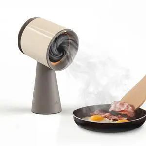 Portable Range Hood, Desktop Range Hood with 3 Speed, Low Noise Large Oil Collection Cup, Detachable Aluminum Filter, Kitchen Exhaust Fan for Apartments, Indoor BBQ and RV, Apricot-HD06 Portable Range Hood, Desktop Range Hood with 3 Speed, Low Noise Large Oil Collection Cup, Detachable Aluminum Filter, Kitchen Exhaust Fan for Apartments, Indoor BBQ and RV, Apricot-HD06