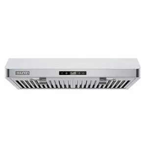 30Under Cabinet Range Vent Hood Ductless, Touch Control | 300CFM, 3-Speed, 2 LED Light, Ducted Ready (Rear/Top Vent), Stainless Steel 30Under Cabinet Range Vent Hood Ductless, Touch Control | 300CFM, 3-Speed, 2 LED Light, Ducted Ready (Rear/Top Vent), Stainless Steel