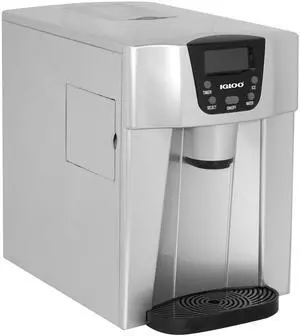 EFIC227 Countertop Compact Ice Maker and Water Dispenser, Black (-, Silver, 1) EFIC227 Countertop Compact Ice Maker and Water Dispenser, Black (-, Silver, 1)