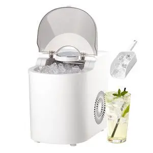 Countertop Ice Maker, 7 Cubes Ready in 6 Mins, 26 lbs per Day, Self-Cleaning Portable Machine with Ice Scoop, Ice-Making Machine with 2 Sizes Bullet ICES for Home, Kitchen, Office, Bar & Party Countertop Ice Maker, 7 Cubes Ready in 6 Mins, 26 lbs per Day, Self-Cleaning Portable Machine with Ice Scoop, Ice-Making Machine with 2 Sizes Bullet ICES for Home, Kitchen, Office, Bar & Party