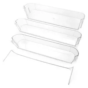 29325760655 Refrigerator Door Shelves Compatible With Dometic Americana II RV Refrigerators, Refrigerator Door Clear Shelf Combo Kit, 4-Piece Kit 29325760655 Refrigerator Door Shelves Compatible With Dometic Americana II RV Refrigerators, Refrigerator Door Clear Shelf Combo Kit, 4-Piece Kit
