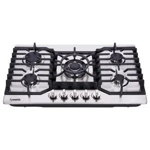 Gas Cooktop 30 Inch, 5 High Efficiency Burners Gas Stovetop Stainless Steel Built-in Gas Stove Top Propane/Natural Gas Convertible Gas Hob Gas Cooktop 30 Inch, 5 High Efficiency Burners Gas Stovetop Stainless Steel Built-in Gas Stove Top Propane/Natural Gas Convertible Gas Hob
