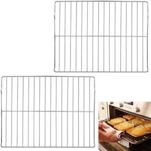 WB48T10095 Oven Rack for GE Range Oven Stove Wire Rack Replacement 23.75" x 17.4", Hotpoint Gas 304 Stainless Steel Oven Rack WB48K5019 AP5665850 PS249547 (2 Pack) WB48T10095 Oven Rack for GE Range Oven Stove Wire Rack Replacement 23.75" x 17.4", Hotpoint Gas 304 Stainless Steel Oven Rack WB48K5019 AP5665850 PS249547 (2 Pack)