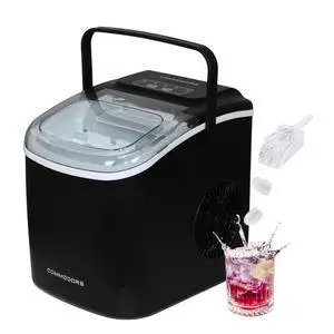 Bullet Ice Maker for Countertop - 28 lbs/Day, High Storage Capacity, Compact & Portable with Carrying Handle, Self-Cleaning Mode, Quiet, Easy Drainage, ETL Certified, Scooper Included Bullet Ice Maker for Countertop - 28 lbs/Day, High Storage Capacity, Compact & Portable with Carrying Handle, Self-Cleaning Mode, Quiet, Easy Drainage, ETL Certified, Scooper Included