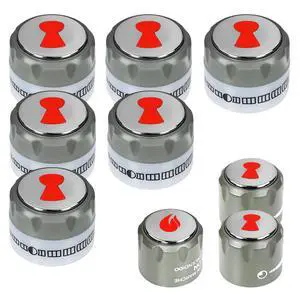 67692 Control Knob Kit 9 Pack, Compatible with Weber Summit 660/670 Knobs | Includes 6 Main Burner Ignition Control Knobs, 1 IR Knob, 1 Smoke and 1 Grill Burner Control Knob 67692 Control Knob Kit 9 Pack, Compatible with Weber Summit 660/670 Knobs | Includes 6 Main Burner Ignition Control Knobs, 1 IR Knob, 1 Smoke and 1 Grill Burner Control Knob