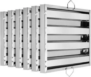 54323 Stainless Steel Hood Filter, 16" W x 20" H, Set of 6 54323 Stainless Steel Hood Filter, 16" W x 20" H, Set of 6