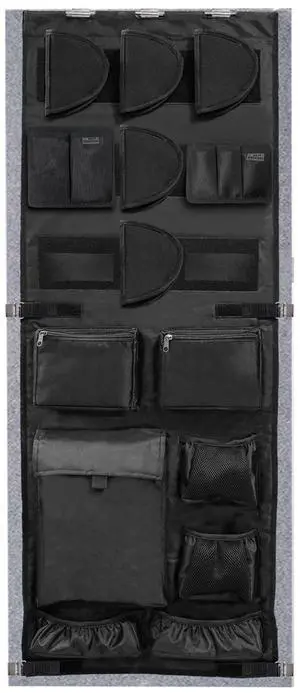 Gun Safe Door Organizer,Gun Safe Door Panel Organizer with Removable Pistol Holders Mag Pouch,Adjustable Width Fit Panel 18.5 to 23 inches,Gun Safes Accessories Storage(18W*46.5H inch) Gun Safe Door Organizer,Gun Safe Door Panel Organizer with Removable Pistol Holders Mag Pouch,Adjustable Width Fit Panel 18.5 to 23 inches,Gun Safes Accessories Storage(18W*46.5H inch)