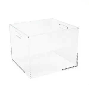 Acrylic Hanging File Box Organizer, Letter Size, Clear | Files letter-size folders in clear acrylic style. Doubles as chic storage for the home office, bathroom or pantry Acrylic Hanging File Box Organizer, Letter Size, Clear | Files letter-size folders in clear acrylic style. Doubles as chic storage for the home office, bathroom or pantry
