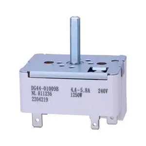 DG44-01009B Infinite Switch for Samsung 6" Electric Range Stove Cooktop | Replacement single-loop burner control rotary switch, Replaces: NL811236 DG44-01009B Infinite Switch for Samsung 6" Electric Range Stove Cooktop | Replacement single-loop burner control rotary switch, Replaces: NL811236