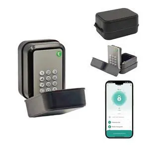Smart Key Lock Box for Outdoor, Waterproof Key Safe with Code, APP Bluetooth Control Lockbox Smart Key Lock Box for Outdoor, Waterproof Key Safe with Code, APP Bluetooth Control Lockbox