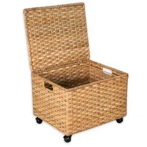 Seagrass Rolling File Cabinet | Office Storage | Home | Natural Seagrass Rolling File Cabinet | Office Storage | Home | Natural