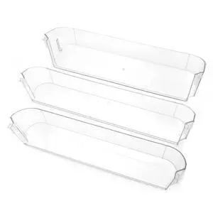 29325760166 RV Refrigerator Door Shelf Kit, for Dometic Refrigerator Freezer Upper Bottom Plastic Door Shelf,Transparent 29325760166 RV Refrigerator Door Shelf Kit, for Dometic Refrigerator Freezer Upper Bottom Plastic Door Shelf,Transparent