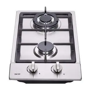 12 Inch Gas Cooktop With Dual Fuel Sealed 2 Burners - Stainless Steel Drop-In Hob DK223-A01 Cooker 12 Inch Gas Cooktop With Dual Fuel Sealed 2 Burners - Stainless Steel Drop-In Hob DK223-A01 Cooker