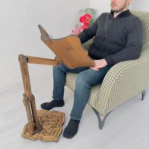 Big Size Adjustable Wooden Book Stand for Heavy Books | Quran, Bible, Dictionary, Cookbook Holder, Multifunctional Huge Bookstand Big Size Adjustable Wooden Book Stand for Heavy Books | Quran, Bible, Dictionary, Cookbook Holder, Multifunctional Huge Bookstand