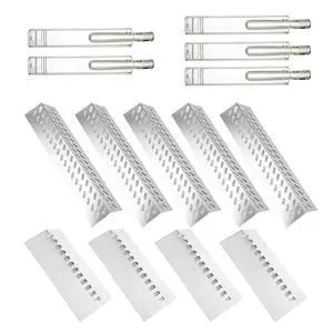 SA652Z (14-Pack) 16 Inch Heavy Duty 304 Stainless Steel Grill Burner and Flame Tamers and Heat Plate Shield bull grill replacement parts and bull grill parts for Bull, for Cal Flame, for Blaze SA652Z (14-Pack) 16 Inch Heavy Duty 304 Stainless Steel Grill Burner and Flame Tamers and Heat Plate Shield bull grill replacement parts and bull grill parts for Bull, for Cal Flame, for Blaze