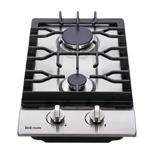 12" Gas Cooktop Dual Fuel 2 Sealed Burners Stainless Steel Drop-In Gas Stove DM223-SA01BZ Gas Hob 12" Gas Cooktop Dual Fuel 2 Sealed Burners Stainless Steel Drop-In Gas Stove DM223-SA01BZ Gas Hob