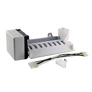 2198597 Refrigerator Freezer Icemaker Replacement Compatible with Whirlpool, KitchenAid for ice Makers Inside The Freezer Door. with a ice Chute and Water on Freezer Door 2198597 Refrigerator Freezer Icemaker Replacement Compatible with Whirlpool, KitchenAid for ice Makers Inside The Freezer Door. with a ice Chute and Water on Freezer Door