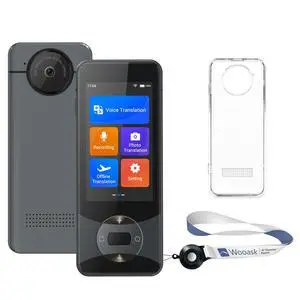 Language Translator Device, AI Translator Device W10 No WiFi Needed, Two Way Real Time Translator with 144 Languages, Voice/Offline/Photo Translation for Travel, Business, Learning (Black) Language Translator Device, AI Translator Device W10 No WiFi Needed, Two Way Real Time Translator with 144 Languages, Voice/Offline/Photo Translation for Travel, Business, Learning (Black)