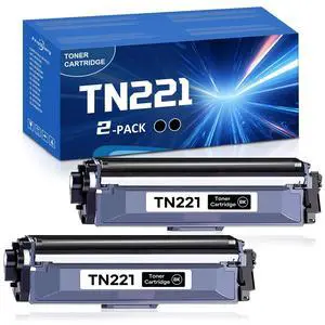 TN-221 TN221 Toner Cartridge Black High Yield (2-Pack) | Replacement for Brother MFC-9130CW HL-3170CDW HL-3140CW HL-3180CDW MFC-9330CDW MFC-9340CDW HL-3150CDN Printers TN-221 TN221 Toner Cartridge Black High Yield (2-Pack) | Replacement for Brother MFC-9130CW HL-3170CDW HL-3140CW HL-3180CDW MFC-9330CDW MFC-9340CDW HL-3150CDN Printers
