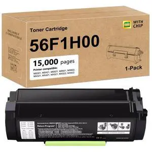 56F1H00 High Yield Toner Cartridge - Compatible with Lexmark MS321 MS421 MS521 MS621 MS622 MX321 MX421 MX521 MX522 MX622 Printers (15000 Pages) 56F1H00 High Yield Toner Cartridge - Compatible with Lexmark MS321 MS421 MS521 MS621 MS622 MX321 MX421 MX521 MX522 MX622 Printers (15000 Pages)