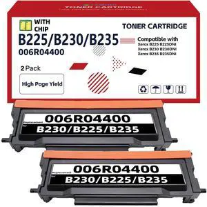 B230 B225 B235 Black Toner Cartridge 3,000 Pages with Chip Replacement for Xerox 006R04400 006R04401 Toner Cartridge with Xerox B225 B225DNI B230 B230DNI B235 B235DNI Printer (2-Pack) B230 B225 B235 Black Toner Cartridge 3,000 Pages with Chip Replacement for Xerox 006R04400 006R04401 Toner Cartridge with Xerox B225 B225DNI B230 B230DNI B235 B235DNI Printer (2-Pack)