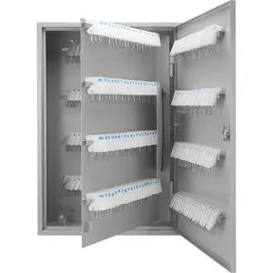240 Position Key Cabinet with Numbered Hooks Wall Mount Steel Key Organizer Safe with Index Log, White Key Tags & Lockable Door for Office or Business - Key box wall mount - key locker 240 Position Key Cabinet with Numbered Hooks Wall Mount Steel Key Organizer Safe with Index Log, White Key Tags & Lockable Door for Office or Business - Key box wall mount - key locker