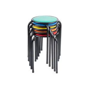 Kids Classroom & Home Playroom Multipurpose Padded Stool Chairs, Multi Kids Classroom & Home Playroom Multipurpose Padded Stool Chairs, Multi