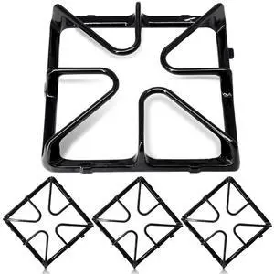 WB31K10034 Gas Stove Burner Grates Replacement for GE XL44 Stove Top, General Electric Gas Range and Hotpoint Gas Range Burner Grates, Square Burner Surface Top Grates for GE Stove Parts WB31K10034 Gas Stove Burner Grates Replacement for GE XL44 Stove Top, General Electric Gas Range and Hotpoint Gas Range Burner Grates, Square Burner Surface Top Grates for GE Stove Parts