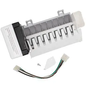 2198597 W10190960 Refrigerator Freezer 8 Cube Ice Maker Assembly Replacement Works With W10757851 Control Board Model Specific Not Universal 2198597 W10190960 Refrigerator Freezer 8 Cube Ice Maker Assembly Replacement Works With W10757851 Control Board Model Specific Not Universal