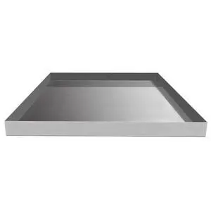 DR. Quality Heavy Duty Washer Machine Drain Pan Stainless Washer Tray with No Drain Hole, Designed for Spill Control, Floor Shielding, and Washer Hose Overflow Capture, 32inx30inx2.5in, 1-PC DR. Quality Heavy Duty Washer Machine Drain Pan Stainless Washer Tray with No Drain Hole, Designed for Spill Control, Floor Shielding, and Washer Hose Overflow Capture, 32inx30inx2.5in, 1-PC