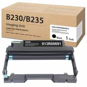 B230/B225/B235 Extra High Capacity Drum Cartridge (Black, 1-Pack) - Compatible 013R00691 Drum Unit Replacement for Xerox B230 B225 B235 Printer B230/B225/B235 Extra High Capacity Drum Cartridge (Black, 1-Pack) - Compatible 013R00691 Drum Unit Replacement for Xerox B230 B225 B235 Printer