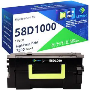 58D1000 Toner Cartridge 7500 Pages (with Chip) Replacement for Lexmark 58D1000 58D1H00 Toner Cartridge for Lexmark MS725 MS821 MS822 MS823 MS825 MS826 MX721 MX722 MX725 MX822 MX826 Printer 58D1000 Toner Cartridge 7500 Pages (with Chip) Replacement for Lexmark 58D1000 58D1H00 Toner Cartridge for Lexmark MS725 MS821 MS822 MS823 MS825 MS826 MX721 MX722 MX725 MX822 MX826 Printer