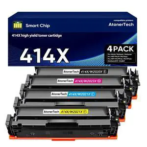 414X Toner Cartridges High Yield (with Chip) Compatible With HP 414X 414A Toner For HP Color Laserjet Pro MFP M479fdw M479fdn M454dw M454dn M455dn M480f M479 Printer|4Pack(Black Cyan Yellow Magenta) 414X Toner Cartridges High Yield (with Chip) Compatible With HP 414X 414A Toner For HP Color Laserjet Pro MFP M479fdw M479fdn M454dw M454dn M455dn M480f M479 Printer|4Pack(Black Cyan Yellow Magenta)
