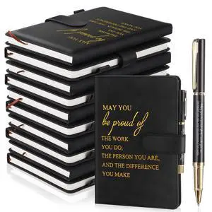 40 Pcs Employee Appreciation Gifts Bulk Inspirational A5 Leather Notebooks Journal with Pens Thank You Gift for Coworker Staff Social Worker Teacher Nurse Office Back to School (Black) 40 Pcs Employee Appreciation Gifts Bulk Inspirational A5 Leather Notebooks Journal with Pens Thank You Gift for Coworker Staff Social Worker Teacher Nurse Office Back to School (Black)